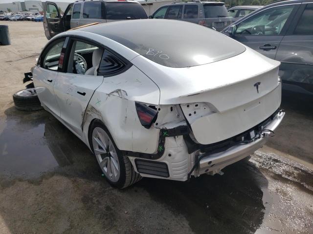 Photo 3 from auction – 2021 TESLA MODEL 3 with VIN 5YJ3E1EA4MF032138
