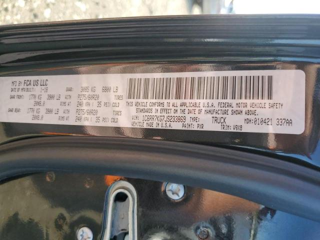 Photo 10 from auction – 2018 RAM 1500 ST with VIN 1C6RR7KG7JS233869