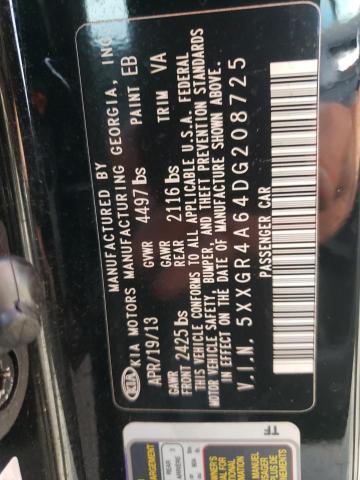Photo 10 from auction – 2013 KIA OPTIMA SX with VIN 5XXGR4A64DG208725