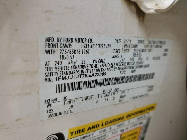 Photo 10 from auction – 2019 FORD EXPEDITION with VIN 1FMJU1JT7KEA22389
