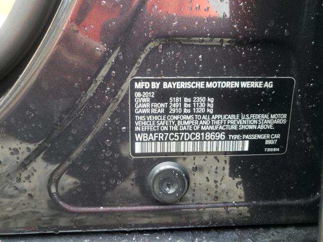Photo 10 from auction – 2013 BMW 535 I with VIN WBAFR7C57DC818696