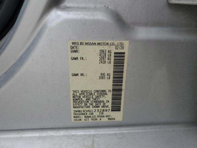 Photo 10 from auction – 2020 NISSAN ALTIMA SR with VIN 1N4BL4CV4LC232897