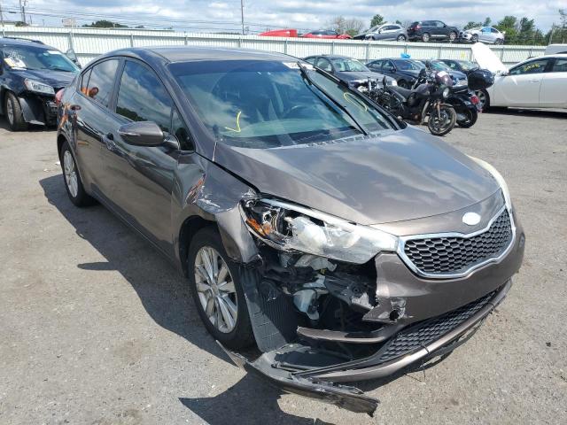 KIA FORTE LX 2014 with VIN KNAFX4A60E5126477 - Photo from auction