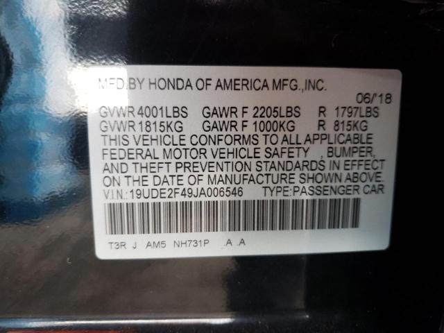 Photo 10 from auction – 2018 ACURA ILX SPECIA with VIN 19UDE2F49JA006546
