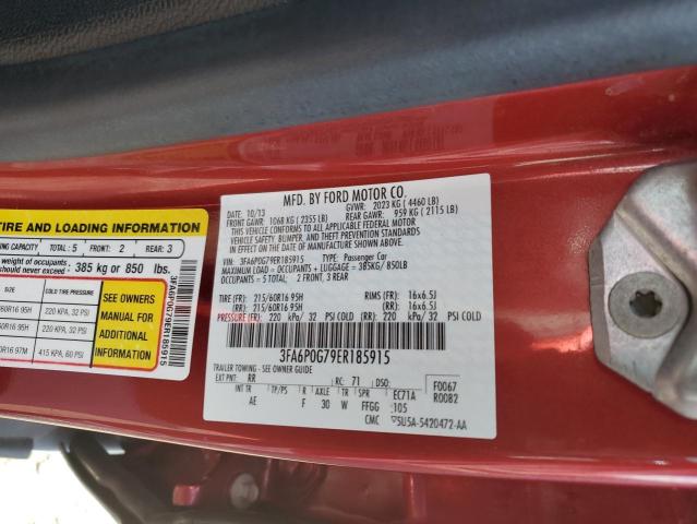 Photo 10 from auction – 2014 FORD FUSION S with VIN 3FA6P0G79ER185915