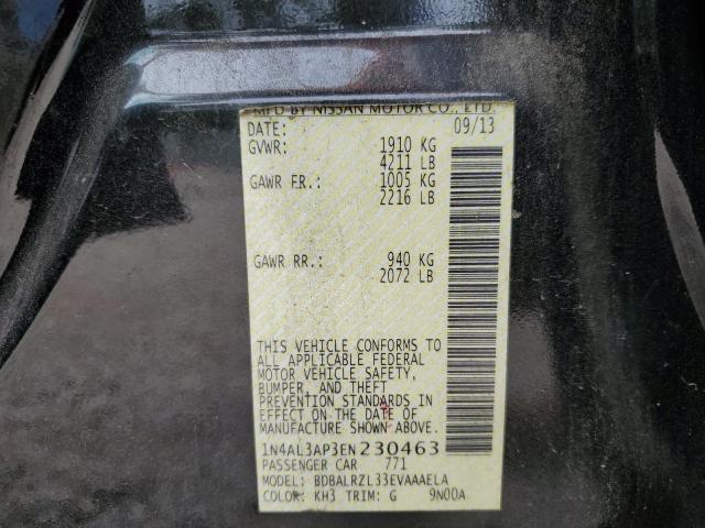 Photo 10 from auction – 2014 NISSAN ALTIMA 2.5 with VIN 1N4AL3AP3EN230463