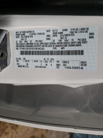 Photo 10 from auction – 2014 FORD ESCAPE with VIN 1FMCU9J91EUB34322