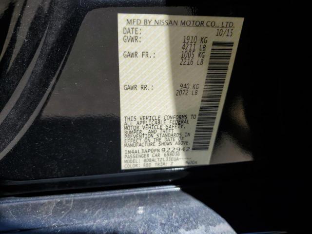 Photo 10 from auction – 2015 NISSAN ALTIMA 2.5 with VIN 1N4AL3AP0FN922942