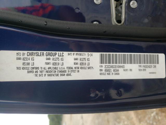 Photo 10 from auction – 2014 DODGE CHARGER SE with VIN 2C3CDXBG3EH300465