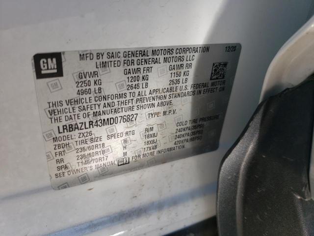 Photo 10 from auction – 2021 BUICK ENVISION P with VIN LRBAZLR43MD076827