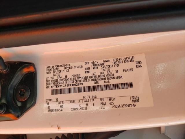 Photo 10 from auction – 2015 FORD F150 SUPER with VIN 1FTEW1C83FFB62979