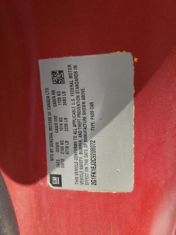 Photo 10 from auction – 2012 CHEVROLET CAMARO 2SS with VIN 2G1FK1EJ2C9208072