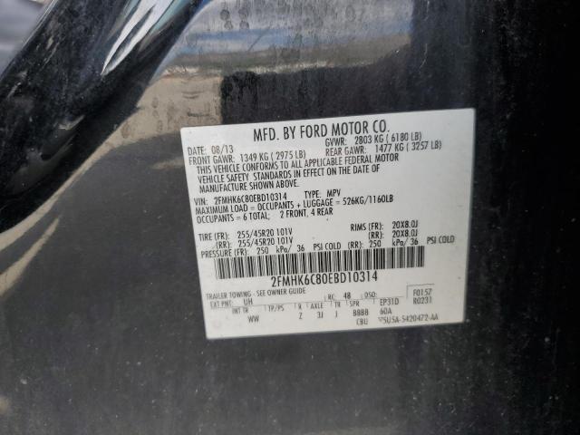 Photo 10 from auction – 2014 FORD FLEX SEL with VIN 2FMHK6C80EBD10314