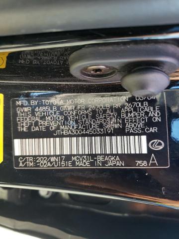 Photo 10 from auction – 2004 LEXUS ES 330 with VIN JTHBA30G445033191