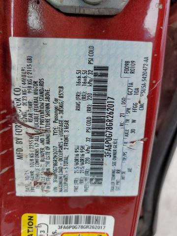 Photo 10 from auction – 2016 FORD FUSION S with VIN 3FA6P0G78GR262017
