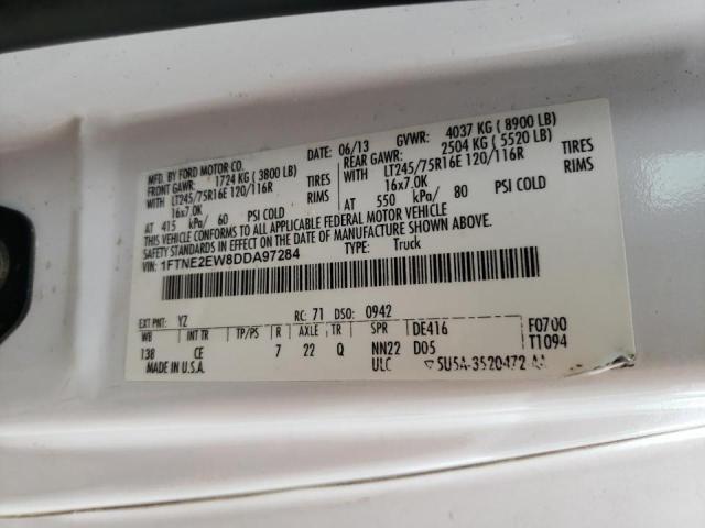 Photo 10 from auction – 2013 FORD ECONOLINE with VIN 1FTNE2EW8DDA97284