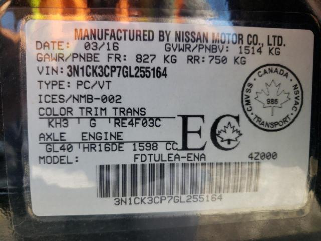 Photo 10 from auction – 2016 NISSAN MICRA with VIN 3N1CK3CP7GL255164
