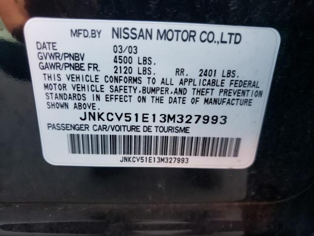 Photo 10 from auction – 2003 INFINITI G35 with VIN JNKCV51E13M327993