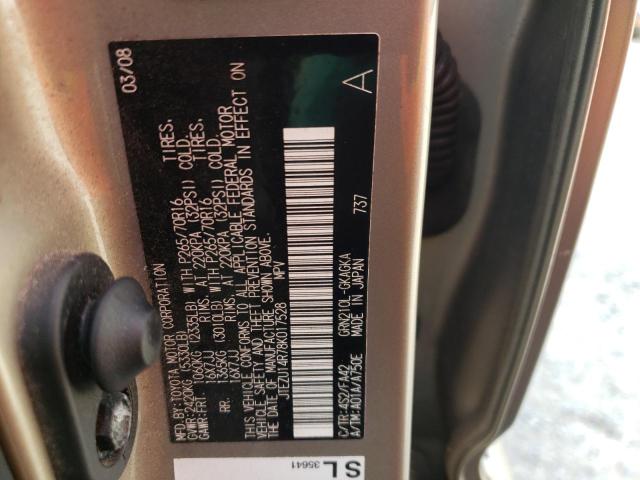 Photo 10 from auction – 2008 TOYOTA 4RUNNER SR with VIN JTEZU14R78K017528