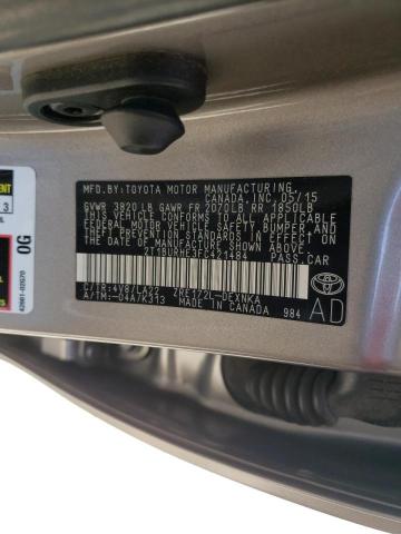 Photo 10 from auction – 2015 TOYOTA COROLLA L with VIN 2T1BURHE3FC421484