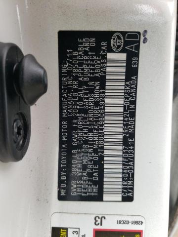 Photo 10 from auction – 2011 TOYOTA COROLLA BA with VIN 2T1BU4EE9BC649281