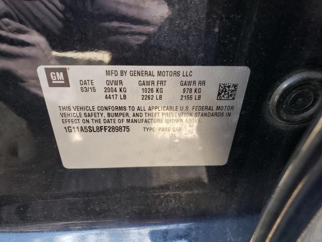Photo 10 from auction – 2015 CHEVROLET MALIBU LS with VIN 1G11A5SL8FF289875