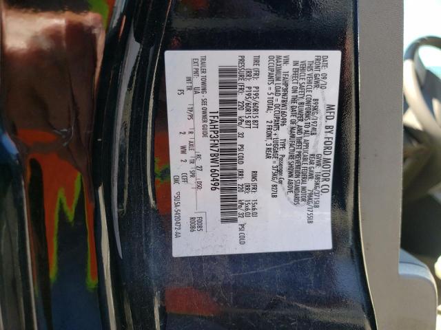 Zdjęcie 10 z aukcji – 2011 FORD FOCUS SE z VIN 1FAHP3FN7BW160496