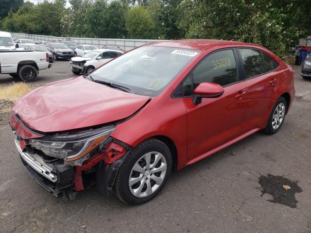 Photo 2 from auction – 2021 TOYOTA COROLLA LE with VIN JTDEPMAE9MJ154581