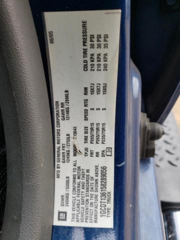 Photo 10 from auction – 2005 CHEVROLET COLORADO with VIN 1GCDT136158289056