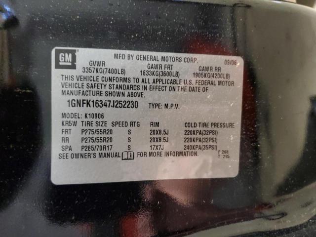 Photo 10 from auction – 2007 CHEVROLET SUBURBAN K with VIN 1GNFK16347J252230