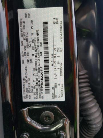 Photo 10 from auction – 2020 FORD F150 SUPER with VIN 1FTEW1E41LKD05151