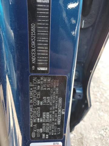 Photo 10 from auction – 2019 KIA NIRO TOURI with VIN KNDCE3LC6K5215880