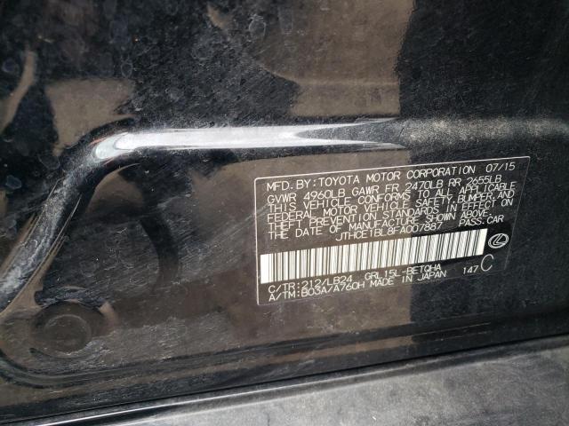 Photo 10 from auction – 2015 LEXUS GS 350 with VIN JTHCE1BL8FA007887
