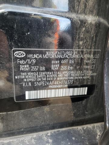Photo 10 from auction – 2019 HYUNDAI SONATA SE with VIN 5NPE24AF4KH776373