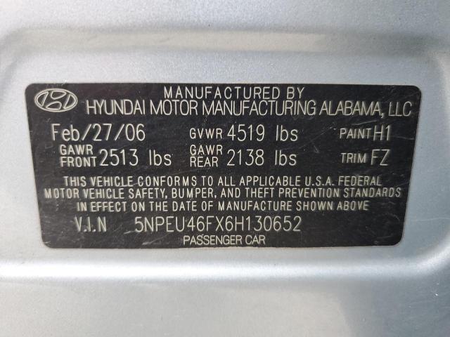 Photo 10 from auction – 2006 HYUNDAI SONATA GLS with VIN 5NPEU46FX6H130652