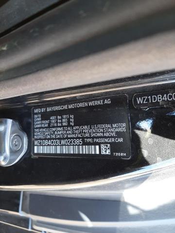 Photo 10 from auction – 2020 TOYOTA SUPRA BASE with VIN WZ1DB4C03LW023385