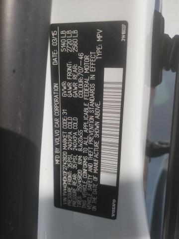 Photo 10 from auction – 2015 VOLVO XC60 T5 PR with VIN YV440MDK0F2742820