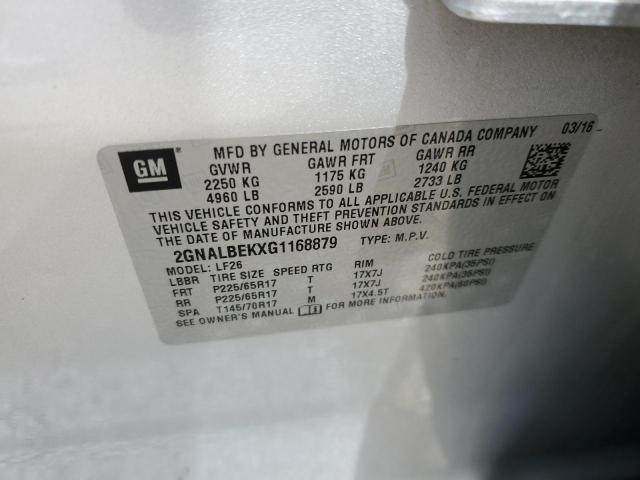 Photo 10 from auction – 2016 CHEVROLET EQUINOX LS with VIN 2GNALBEKXG1168879