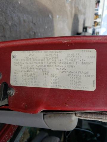 Photo 10 from auction – 1995 GMC JIMMY with VIN 1GKCS13W9SK519055