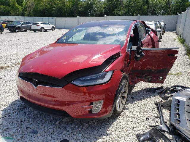 Photo 2 from auction – 2020 TESLA MODEL X with VIN 5YJXCAE44LF243968