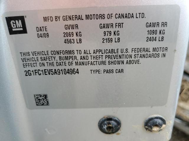 Photo 10 from auction – 2010 CHEVROLET CAMARO LT with VIN 2G1FC1EV5A9104964