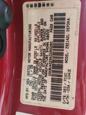 Photo 10 from auction – 2010 TOYOTA COROLLA BA with VIN 1NXBU4EE9AZ285280