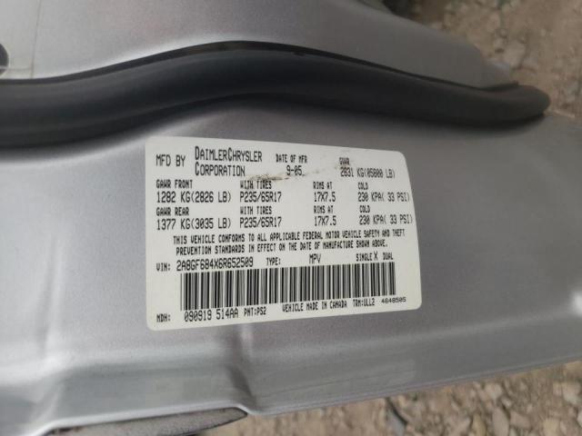 Photo 10 from auction – 2006 CHRYSLER PACIFICA T with VIN 2A8GF684X6R652509