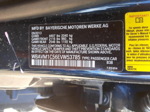Photo 10 from auction – 2014 BMW X1 SDRIVE2 with VIN WBAVM1C56EVW53785