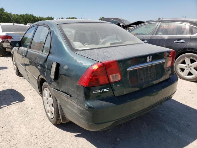 Photo 3 from auction – 2002 HONDA CIVIC EX with VIN 2HGES26852H561674