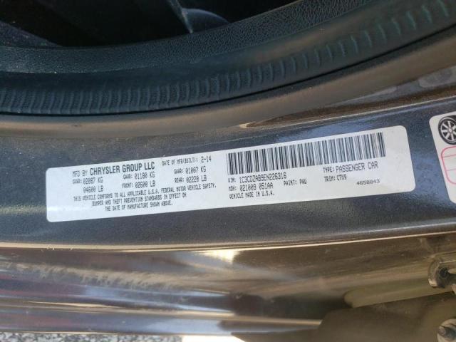 Foto 10 de la subasta – 2014 DODGE AVENGER SE con VIN 1C3CDZAB9EN226316