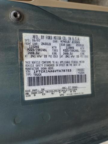Photo 10 from auction – 1997 FORD RANGER with VIN 1FTCR14A6VTA78753