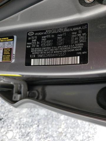 Photo 10 from auction – 2010 HYUNDAI SANTA FE G with VIN 5NMSG3AB9AH412537