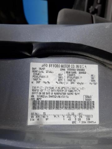 Photo 10 from auction – 2002 FORD EXPLORER X with VIN 1FMZU73WX2UB32792