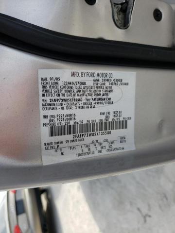 Photo 10 from auction – 2005 FORD CROWN VICT with VIN 2FAFP73W85X135580